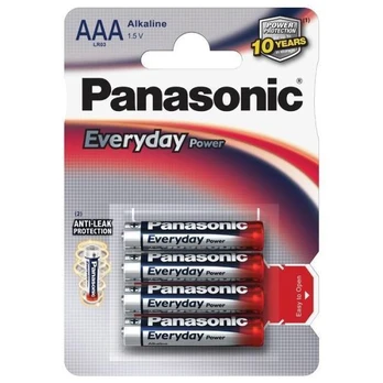 Elementai PANASONIC EVERYDAY POWER, LR03EPS/4B, AAA, 1,5 V, 4 vnt.
