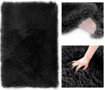 Kilimas AmeliaHome Dokka, 74 x 120 cm, juoda
