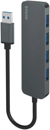 SAVIO šakotuvas 4 x USB-A 3.1 Gen 1 AK-53
