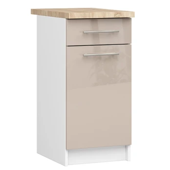 Virtuvės spintelė OLIWIA S 40 cm, balta/ruda