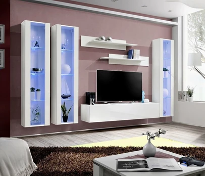 Sekcija Fly C2 su LED apšvietimu, balta