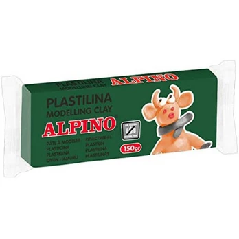 Plastilinas ALPINO, 150 g, žalsvos sp.