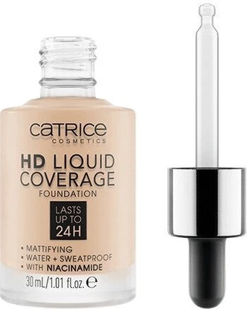 CATRICE HD Liquid Coverage Foundation 24H matuj cy podk ad do twarzy 010 Light Beige 30ml
