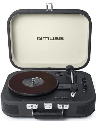 Plokštelių grotuvas MUSE Turntable MT-201 DG Black/Cream