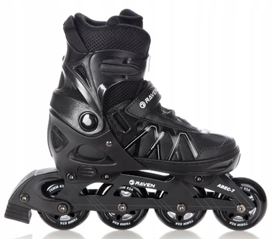 Riedučiai Raven Expert, juodi, 40-43