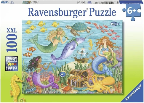 Puzzle 100 Narwhals Friends - RAVENSBURGER dėlionė