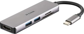 D-Link 5-in-1 USB-C™ Hub with HDMI and SD/microSD Card Reader DUB-M530 0.11 m
