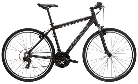 Dviratis kalnų Kross Evado 1.0, 28 ", L rėmas, juodas