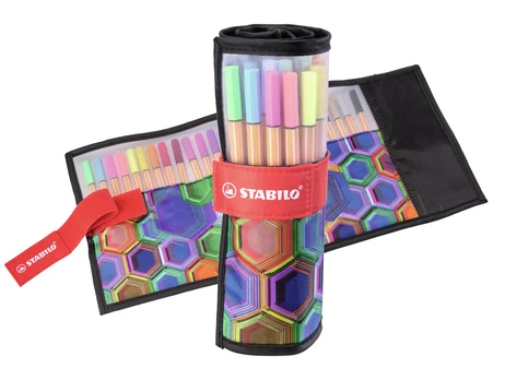 STABILO point 88, Multicolour, Fine, Multicolour, Plastic, Hexagonal, 0.4 mm