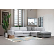 Kampinė sofa Artie Loop, pilka, 246 x 266 cm x 85 cm kaina