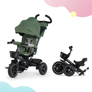 Triratukas KinderKraft Spinstep, žalias