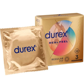 Prezervatyvai DUREX REAL FEEL 3 vnt