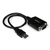 Adapteris StarTech USB - RS232 USB, RS-232, 0.3 m, juoda kaina