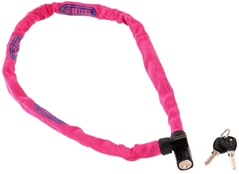 Dviračio spyna Abus 4804K, juoda/rožinė, 750 mm kaina