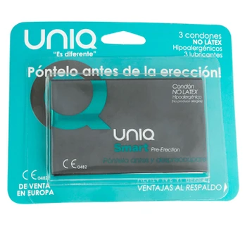 Prezervatyvai UNIQ SMART BE LATEKSO 3 vnt