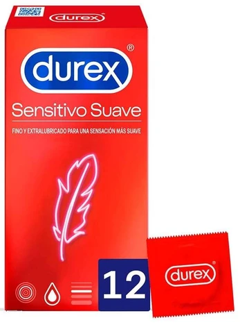 Prezervatyvai DUREX SOFT AND SENSITIVE 12 vnt