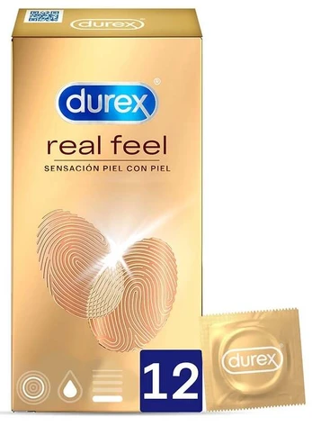 Prezervatyvai DUREX REAL FEEL 12 vnt