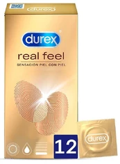 Prezervatyvai DUREX REAL FEEL 12 vnt kaina