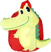 Vaikiška kuprinė Starpak Crocodile, raudona/žalia kaina