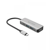 HyperDrive Hyper HD 4-in-1 USB-C HUB / HDMI / PD 100W / USB-A kaina