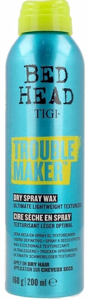 Sausas purškiamas vaškas TIGI Bed Head Trouble Maker Dry Spray Wax 200 ml
