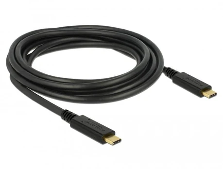 Kabelis Delock USB 2.0 C male, USB 2.0 C male, 3 m