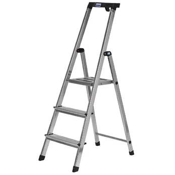 Krause Safety Sulankstomos kopėčios sidabrinės