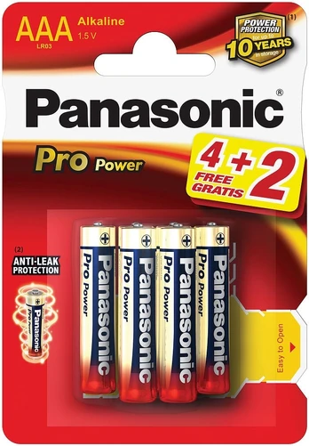 „Panasonic Pro Power“ akumuliatorius LR03PPG/6B (4+2)