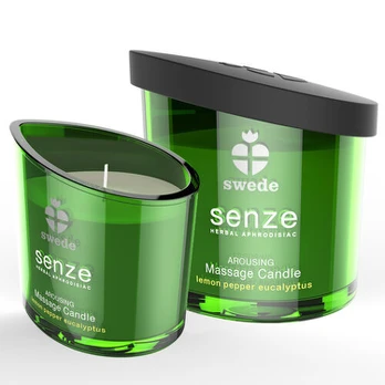 SWEDE SENZE AROUSING MASSAGE CANDLE LEMON, PEPPER, EUCALYPTUS 50 ML