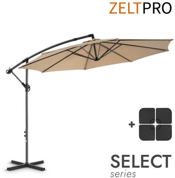Lauko skėtis su padu Select Taupe