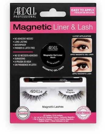 Ardell Magnetic Liner & Lash False Blakstienos Demi Wispies