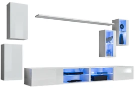 Sekcija Switch XXV su LED apšvietimu, balta kaina