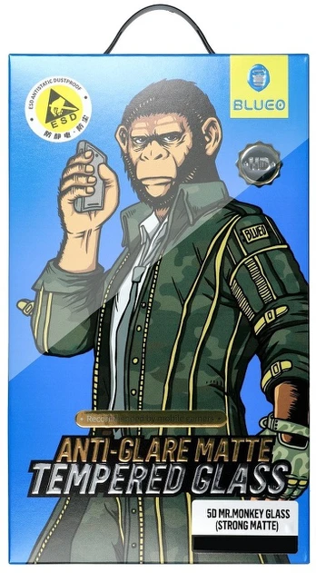 Apsauginis stiklas Blue Mr. Monkey Glass Apple iPhone 13 Black