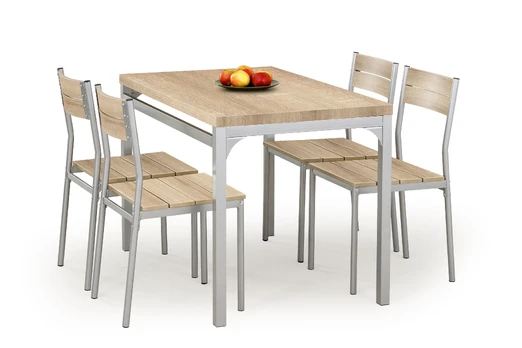 Valgomojo komplektas Malcolm (1+4), 75x70x110cm