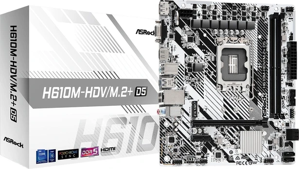 Asrock H610M-HDV/M.2+ D5 Intel H610 LGA 1700 micro ATX