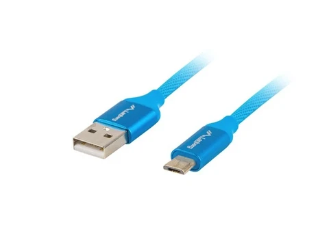 Laidas Lanberg, USB 2.0 Type A/Micro USB 2.0 Type B, mėlyna