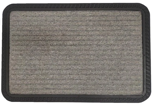 Durų kilimėlis Domoletti, pilkas, 400 mm x 600 mm x 8 mm