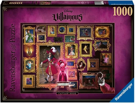 Puzzle 1000 Villainous: Capt. Hook - RAVENSBURGER dėlionė