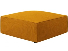 Pufas Micadoni Home Ruby, geltonas, 93 cm x 93 cm x 40 cm kaina