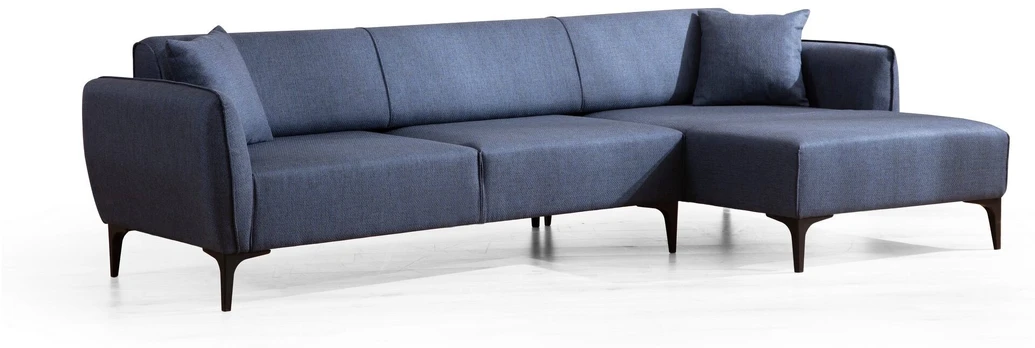 Minkštas kampas Belissimo Right-Blue Mėlyna