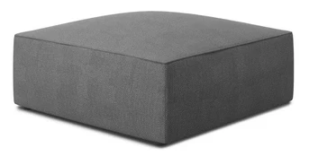 Pufas Micadoni Home Ruby Structured, pilkas, 93 cm x 93 cm x 40 cm kaina