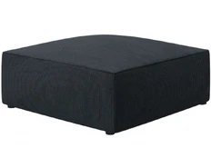 Pufas Micadoni Home Ruby, juodas, 93 cm x 93 cm x 40 cm kaina