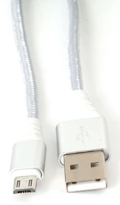 Kabelis Omega MicroUSB - USB Micro USB, USB, 1 m, sidabro kaina
