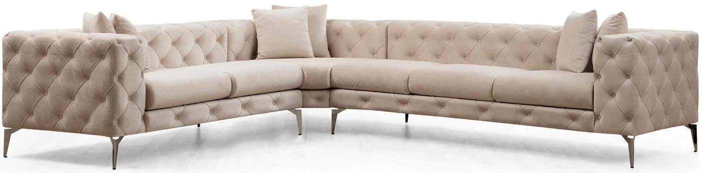 Hanah Home Kampinė sofa Como Right - Ecru