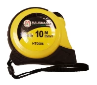 Ruletė HAUSMANN, 10 m x 25 mm, su guma kaina