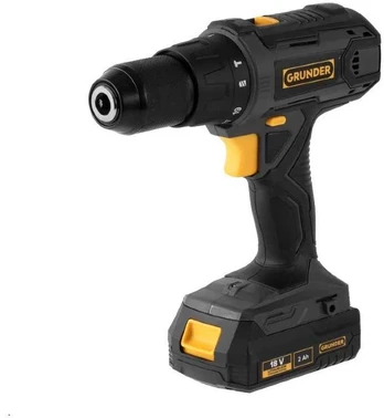 Smūginis gręžtuvas Grunder CD-L1318, 18 V, 2000 mAh