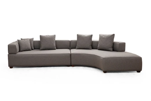 Minkštas kampas Gondol-1 (L3-CHL)-Grey Pilka