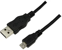 Laidas Logilink, Micro USB/USB, juoda kaina