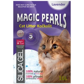 Kačių kraikas silikagelinis Magic Pearls Lavender, 16 l