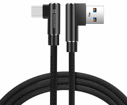 Swissten L Type Textile Universal Quick Charge 3.1 USB to USB-C Data and Charging Cable 1.2m